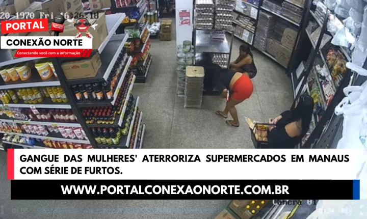 Gangue das Mulheres' aterroriza supermercados em Manaus com série de furtos